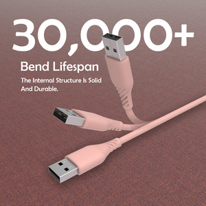 MFi Certified 1M Tangle-Free <b>for</b> Silicone Charging <b>Cable</b> Tinned Copper Conductor Soft USB IOS Devices <b>Computers</b> Sync Stock - Product Image 6