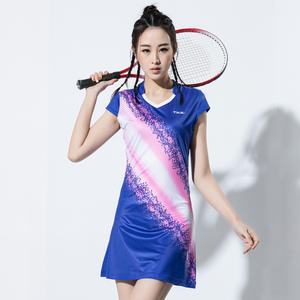 Robe de tennis personnalisée design complet <span class=keywords><strong>jupe</strong></span> de maillot de Voleyball en <span class=keywords><strong>sapin</strong></span> mince pour femmes maillot de Badminton respirant vêtements de sport personnalisés - Product Image 2