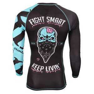 Chemise de compression à manches longues pour hommes, vêtements de sport à séchage rapide, couche de base, haut pour l'entraînement en salle de sport et MMA - Product Image 5