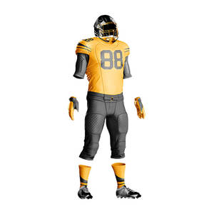 Conjunto de uniforme de fútbol juvenil americano sublimado personalizado, camisetas de equipo de poliéster transpirable, fábrica de ropa deportiva al por mayor OEM/ODM - Product Image 5