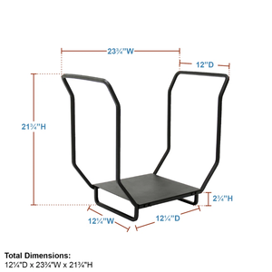 Accueil Artisanat Exportations Bois de Chauffage Rack Intérieur Moderne Métal Bois Paniers Stand High Standard Hangar à Bon Prix Fabriqué en Inde - Product Image 3