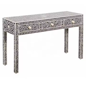 Motifs d'incrustation d'os traditionnels faits à la main Style élégant pièce décorative croissant artisanat pour la maison ferme salon meubles - Product Image 1