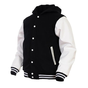Chaqueta Bomber Varsity Premium para Hombre, Diseño Letterman con Logotipo Bordado Personalizado, Cuello y Puños de Punto Acanalado de Alta Calidad, Estilo Urbano - Product Image 1