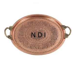 ถาดเสิร์ฟชากาแฟโลหะทองแดงตกแต่งอาหารถาดเสิร์ฟชา - Product Image 6