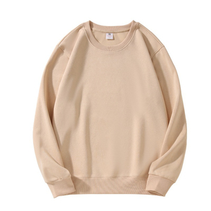 Venta al por mayor comodidad simple hombres de gran tamaño cuello redondo personalizar 100% algodón sudadera primavera otoño hombro caído estampado pulóver - Product Image 5