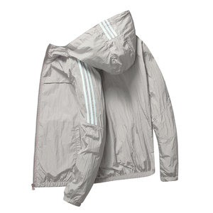 2025 haute qualité OEM nouveau Design veste de pluie coupe-vent veste hommes-floral-zip-up-léger-coupe-vent-à capuche - Product Image 3
