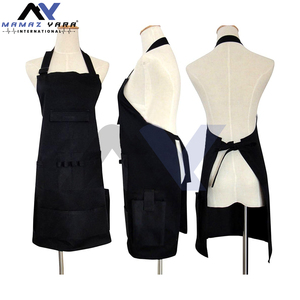 Tablier de barbier noir de qualité supérieure avec poches pour femmes, hommes et unisexe-Tablier utilitaire et de travail élégant pour coiffeurs - Product Image 6