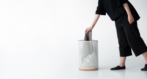 Taburete de almacenamiento de malla duradera con cubierta de madera para muebles para el hogar - Product Image 5