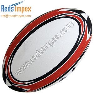 Ballon d'entraînement de rugby personnalisé en caoutchouc synthétique durable et léger, parfait pour le développement des compétences et les entraînements d'équipe - Product Image 2