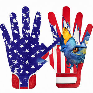 Mejor diseño Palm Guantes de receptor de fútbol americano Logotipo de impresión personalizado Guantes de fútbol americano - Product Image 2