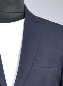 Fournisseur direct d'usine de blazers bleus formels pour hommes, coupe ajustée, pour le travail de bureau, disponibles à la vente - Product Image 2