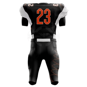 Uniforme de fútbol americano de calidad superior para hombre, estampado de transferencia de calor, manga corta, talla grande, oferta de color personalizado completo - Product Image 3