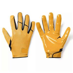 Gants de football américain antidérapants avec un matériau en spandex confortable et une protection sportive pour adultes - Product Image 6