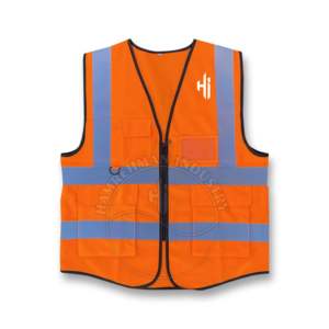 Panel de chaleco de seguridad de clase 2 resistente para transpirabilidad y bolsillos reforzados Estos chalecos proporcionan el más alto nivel de visibilidad - Product Image 3