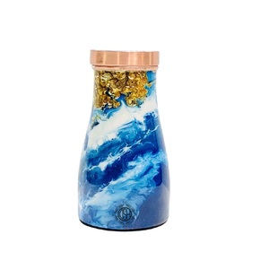New Design Printed <b>Copper</b> Water <b>Bottle</b> with Inbuilt Vessel Bulk Water Jug for <b>Drinking</b> Water for Bedroom Use <b>copper</b> carafe - Product Image 3