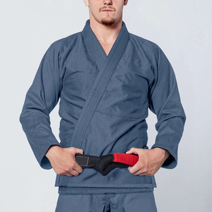 2025 Bjj Logo personnalisé Arts martiaux uniforme Jiu Jitsu Gi col en v noir rouge bleu conception personnalisée vêtements de karaté vêtements d'arts martiaux - Product Image 6