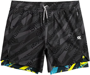 กางเกงขาสั้นบาสเก็ตบอลสำหรับผู้ชาย10 "แห้งเร็วน้ำหนักเบาวิ่งออกกำลังกายยิมกางเกงเทนนิส - Product Image 5