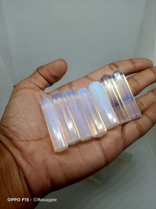 Cristal d'Opalite Naturelle Poli en Forme de Crayon, Pierre de Guérison pour la Méditation, Décoration d'Intérieur - Product Image 6