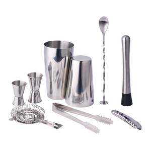 Stylish Bartender Stainless Steel Cocktail Shaker <b>Set</b> for Party Hosting and Celebrations - Product Image 3