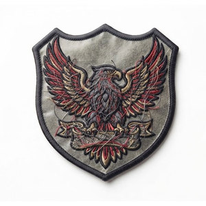 Badges de club moto brodés haut de gamme avec épingle de sûreté, couleur et logo personnalisés, style luxueux pour accessoires vestimentaires - Product Image 2
