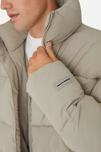 Hot Selling <b>Men's</b> Winter Windproof Hooded Puffer <b>Jacket</b> Thick Canvas with Stand Collar for Outdoor Wear - Product Image 6