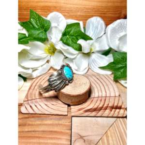 Daniel Benally Kingman Turquoise & Sterling <b>Silver</b> <b>Cuff</b> <b>Bracelet</b> Cultural Collectible Jewelry - Product Image 2