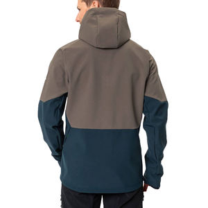 แจ็คเก็ตผ้านิ่มหนาสำหรับผู้ชายกำหนดได้เองมีฮู้ดกันน้ำกันลมสำหรับกีฬากลางแจ้งฤดูหนาวและการใช้งานในชีวิตประจำวันการเดินป่าวันที่ฝนตก - Product Image 6