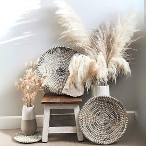 Ensemble de paniers de décoration murale en jonc de mer tissé de ferme bohème - Product Image 6