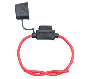 Portafusibles en Línea para Uso Automotriz ATP, Alta Capacidad de Ruptura, Material UL1015, Cable Rojo de 12AWG - Product Image 1