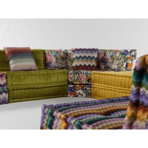 Canapé Chesterfield Missoni Contemporary Mah Jong Composition One Seat en tissu, avec fonction extensible et rembourrage en éponge, idéal pour appartement - Product Image 4