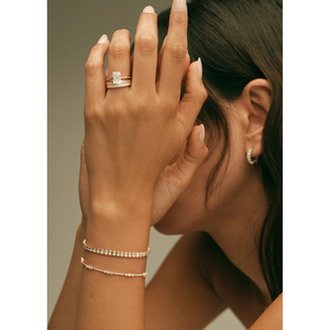 Bague en diamant naturel Elizabeth avec émeraude, collection de bagues élégantes en diamant - Product Image 3