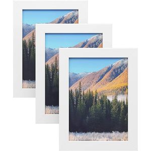 SONGMICS Ensemble de 3 cadres photo en verre blanc RPF33WT 13 x 18 cm E1 MDF pour cadeaux et souvenirs - Product Image 1