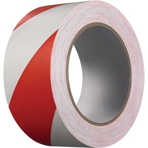 Cinta Reflectante de Advertencia Roja/Blanca de PVC Extra 339, Rollo de 33m de Largo y 50mm de Ancho, Pegatinas y Luces Protectoras Promocionales KIP - Product Image 1