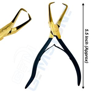 Kit d'outils professionnels pour extensions de cheveux à micro-anneaux – Pince à fermer et ouvrir les anneaux, crochet à boucle, pinces de sectionnement, perles, fil - Product Image 4