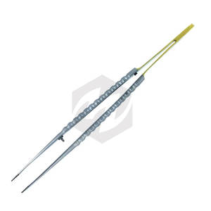 Half Gold Dental Tweezers Made of Stainless Steel Surgical Straight Serrated Beak Point with <b>Sand</b> Finish for Precision Dental - Product Image 3