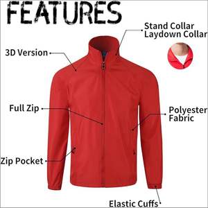 Veste coupe-vent à capuche de grande taille personnalisée pour hommes Automne et hiver Sports de plein air Escalade Style High Street - Product Image 2