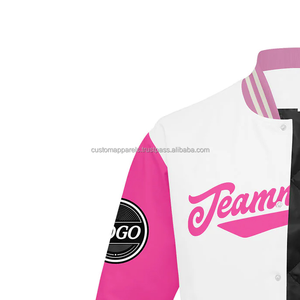 Chaqueta Varsity personalizada de primera calidad para marcas, Mangas de cuero, cuerpo de lana con bordado para campañas promocionales - Product Image 5