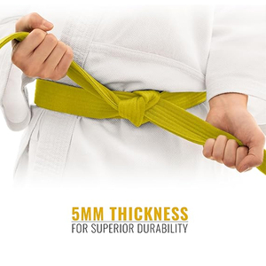 Unisex dành cho người lớn võ thuật mặc biểu tượng tùy chỉnh Taekwondo Karate judo vành đai đôi khâu Tatami Vật liệu đấm bốc Phong Cách hướng dẫn - Product Image 3