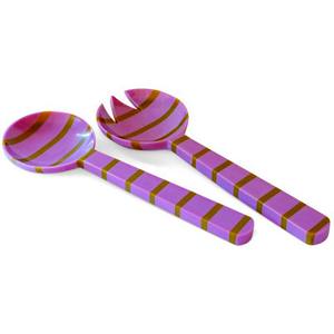 Cucharas para Servir Ensaladas, Juego de Servidores de Ensalada de Madera Natural con 2 Espátulas, Utensilios Hechos a Mano Sostenibles - Product Image 4