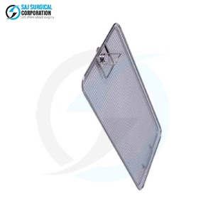 Solo Tapa para Cesta de Base Plana Din, Acero Inoxidable de Precisión, Manual, Duradera, Reutilizable, Tapa Médica para Uso en Cirugía General - Product Image 2