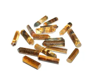 Best Quality Hot Sale Natural Tiger Eye Pencil Point Supplier | Wholesale Energy spirit crystal Tiger Eye Pencil Point