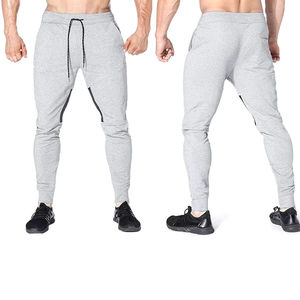 Cotton fleece Jogger fabric 280- 320 GSM breathable material <b>elastic</b> waist drawstring cuffed ankle custom logo Cotton Sweatpants - Product Image 2