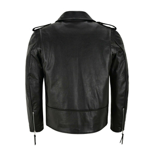 Venta al por mayor de carreras de cuero genuino de los hombres chaqueta de moto transpirable de invierno de protección al aire libre chaqueta deportiva - Product Image 4