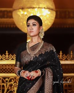 ผ้าไหมนุ่ม banarasi Saree กับทอทองแดง zari กับหนักขอบ zari กับเสื้อ raming - Product Image 5