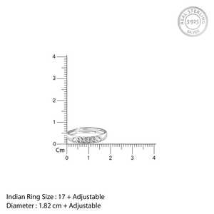 Bague classique en argent pour hommes élégants Bague à la mode Design élégant Chaîne Bijoux Bague pour lui Fête Mariage ou Usage quotidien - Product Image 4