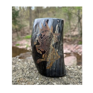 ถ้วยเซรามิกแตรแอฟริกันที่สง่างามและไม่ซ้ำใครสำหรับร้านอาหารและงานแต่งงานสำหรับกาแฟและปาร์ตี้ - Product Image 1