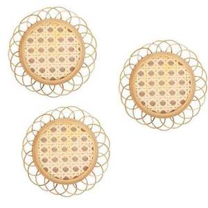 Ensemble de sous-verres en osier rotin Design moderne aspect Jute caboteur élégant pour la maison hôtel Table rotin caboteur haute qualité de vente - Product Image 5