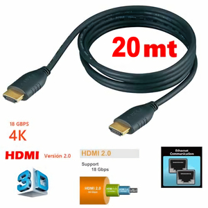 สาย HDMI ความเร็วสูง 4K 20 เมตร - ใยแก้วนำแสง 18Gbps แบบตัวผู้ต่อตัวผู้ - Product Image 1