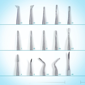 Kit de 15 instruments de chirurgie dentaire et d'implantation |   Ensemble Premium d'Élévateurs Radiculaires et de Periotomes de Luxation |   Acier inoxydable réutilisable - Product Image 5