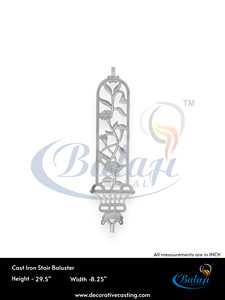 Rejilla de Balcón Moderna de Hierro Fundido Gris, Moldeado en Arena, Acabado Super Shot Blast, Panel de Protección, Componente Arquitectónico, 5 Años - Product Image 3